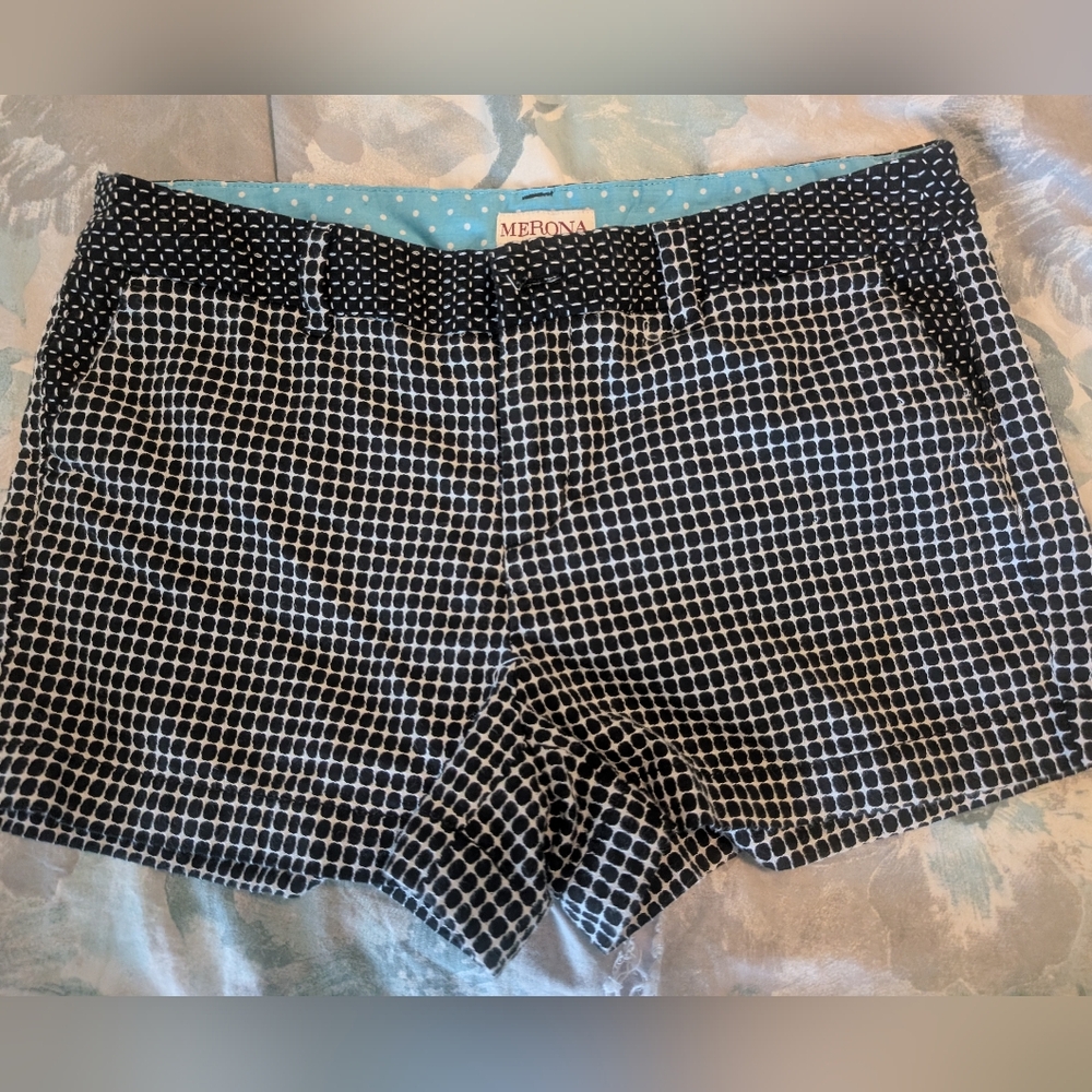 Merona Black and White Grid Shorts